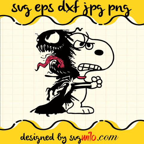 Venom Snoopy SVG Cricut cut file, Silhouette cutting file,Premium Quality SVG - SVGMILO