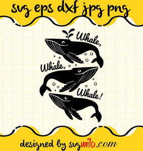 Whale Whale Whale cut file for cricut silhouette machine make craft handmade - SVGMILO