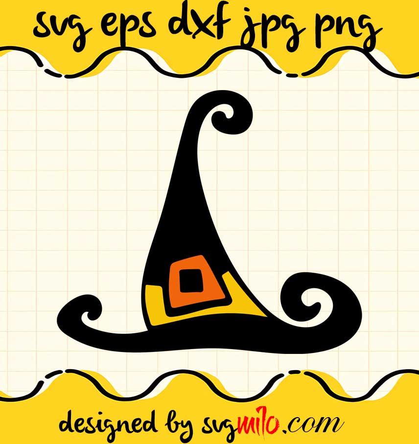 Witch Hat File SVG Cricut cut file, Silhouette cutting file,Premium quality SVG - SVGMILO