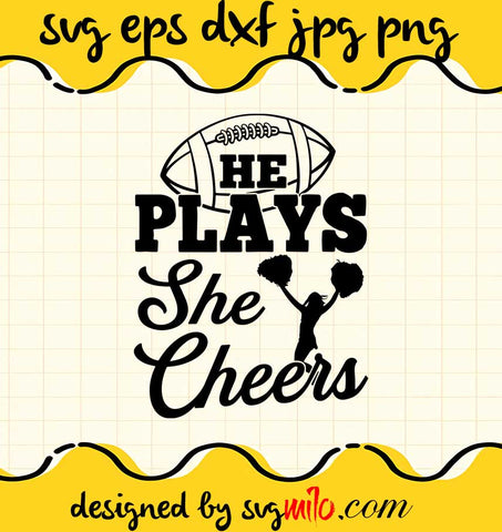 Womens Cheer Mom Football Son Cheersleading Daugher Cheer File SVG Cricut cut file, Silhouette cutting file,Premium quality SVG - SVGMILO