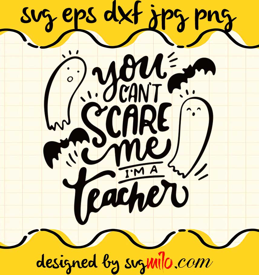 You Can't Scare Me I'm An Autism Mom Ghost Halloween File SVG Cricut cut file, Silhouette cutting file,Premium quality SVG - SVGMILO