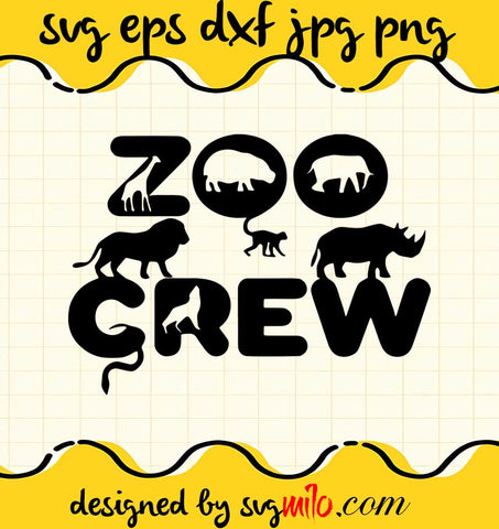 Zoo Crew cut file for cricut silhouette machine make craft handmade - SVGMILO